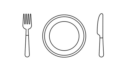 Table setting with plate
