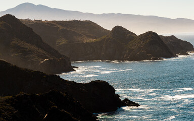 view of the sea from the mountain