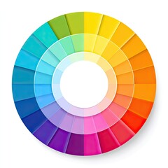 Obraz premium Circular color wheel with vibrant hues