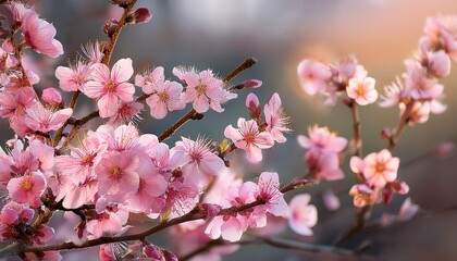 Obraz premium delicate pink blossoms