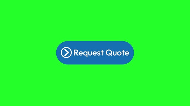 Request a quote button on the white and green screen with check your email message appearing after click, 4k animation