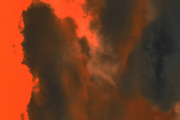 Sky orange sunset dark clouds nature evening red cloud landscape black beautiful summer background