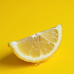 AI Generated Healthy Citrus Fruit Lemon Cut Half Golden Background