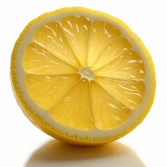 This is an artificially created lemon slice that showcases advanced AI image generation capabilities