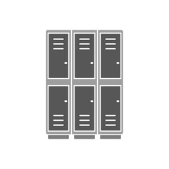 locker icon, simple flat style, vector illustration, symbol, design logo template pictogram, for ui or ux isolated on white for mobile app, editable