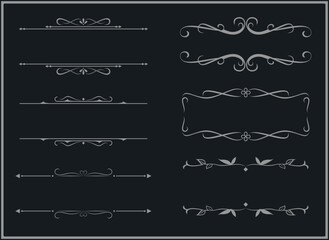 Vintage Ornamental Decorative Borders and Frames Collection