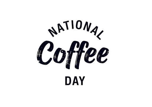 Celebrate national coffee day with this bold typography design - Powered by Adobe