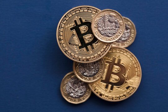Bitcoin crypto currency value against the Great British pound sterling
