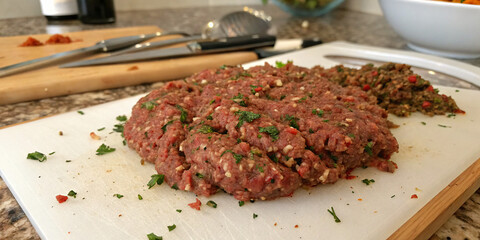 Seasoned Ground Beef with Herbs and Spices