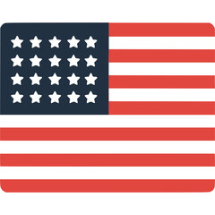 USA Flag Vector Icon - 5