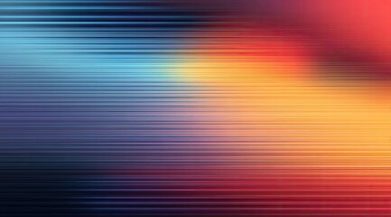 Abstract diagonal speed blur with vibrant color gradients and horizontal lines