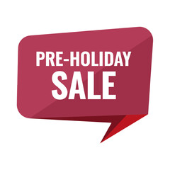 Pre-Holiday Sale: Seasonal Discount Offer Banner for Retail Promotions