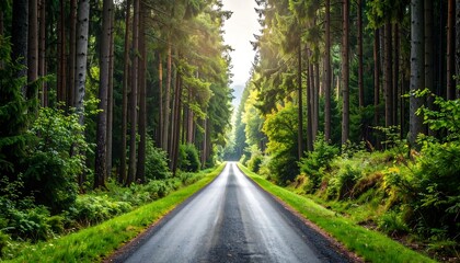 Forest Road Perspective