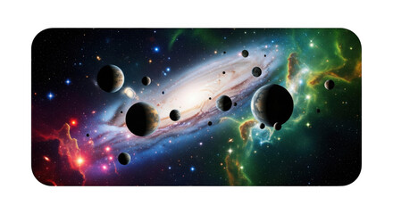 A Breathtaking View of Planets Orbiting a Distant Spiral Galaxy System