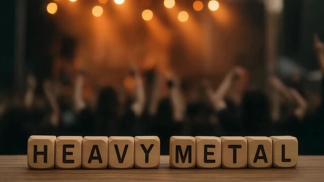 Heavy Metal Music Genre on Stage with Fans
