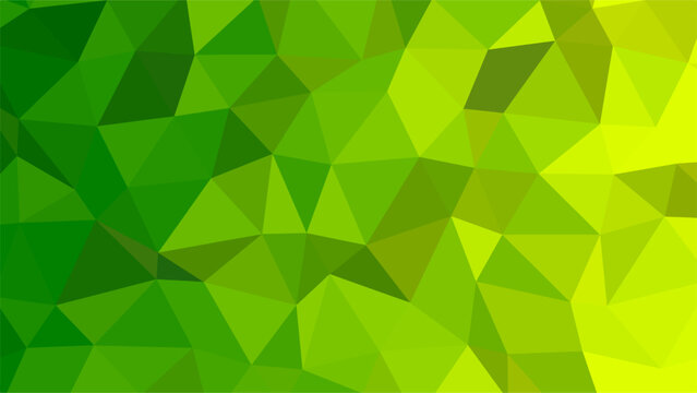 Bright Green and Yellow Low Poly Geometric Abstract Background Texture illustration