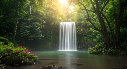  Tropical Waterfall Pool
