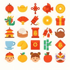 25 New Year Chinese Icon
