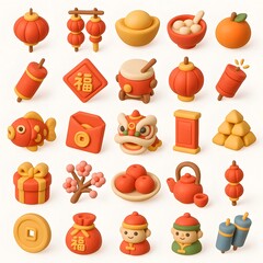 25 New Year Chinese Icon