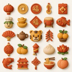 25 New Year Chinese Icon