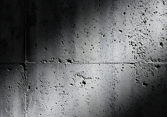 Obraz premium Dark concrete wall with rough texture and dramatic lighting effect