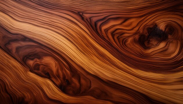 the texture of koa wood grain showcases a striking interplay of swirling intricate patterns in shades ranging from golden to dark brown giving it a uniquely luxurious and exotic appearance