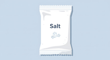 Sachet of Salt: An elegantly designed sachet of salt, embodying the essence of simplicity and purity in a captivating display.