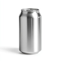 Empty, metallic beverage can