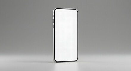Sleek mobile device with an empty screen, representing a digital portal for communication and innovative technology concepts