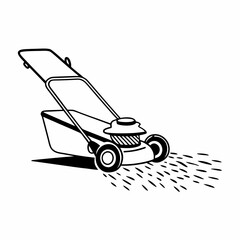 Creative details Fertilizer spreader Vector Illustration