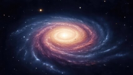 Fototapeta premium Spiral galaxy in deep space (1)