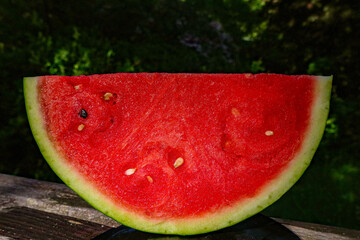 watermelon on the table