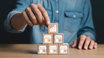 Franchise expansion strategy with growth forecast for small business owners