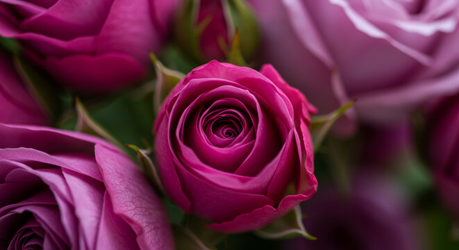 Beautiful pink roses blooming, perfect for romantic celebrations or heartfelt thank you notes