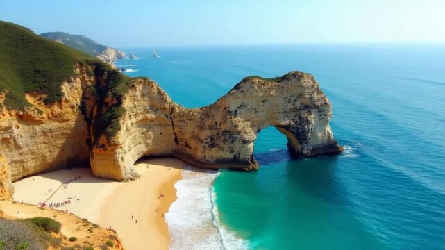 Ponta da Piedade in Lagos, in Portugal. Stunning Nature Landscape
