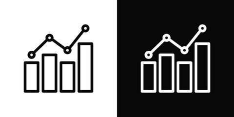 Statistics icon design elements. icons for app or web