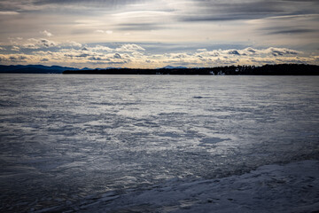ice on the lake
