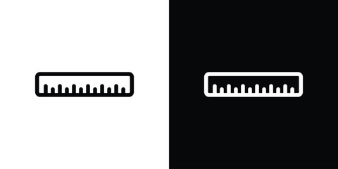 Ruler icon design elements. icons for app or web
