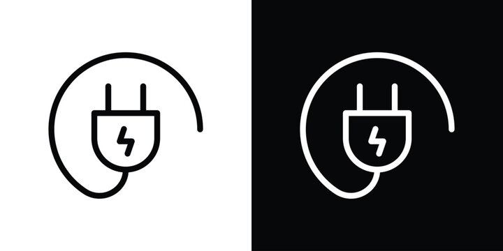 Plug icon design elements. icons for app or web