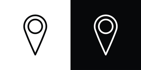 Pin icon design elements. icons for app or web