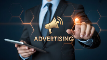 Innovative advertising strategy with digital marketing solutions for business