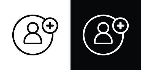 Follower icon design elements. icons for app or web