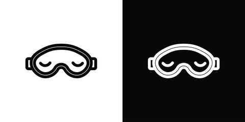 Eye mask icon design elements. icons for app or web