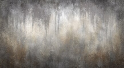 Textured, mottled gray and brown backdrop with dripping streaks