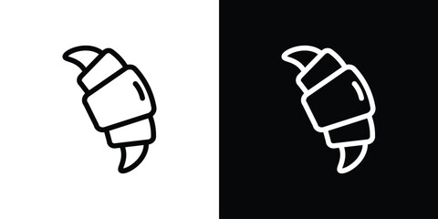 Croissant icon design elements. icons for app or web