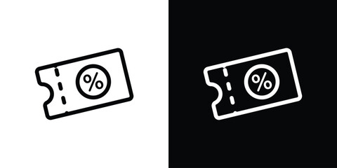 Coupon icon design elements. icons for app or web