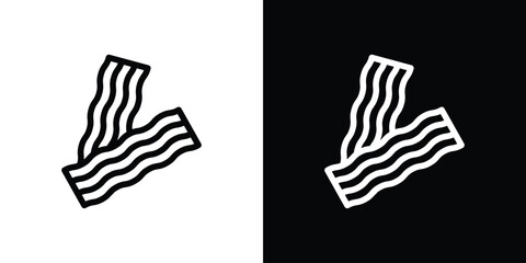Bacon icon design elements. icons for app or web