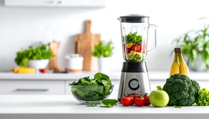 Blender and healthy produce