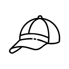Baseball Cap Headwear Icon for Web and Graphic Design