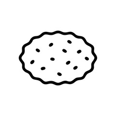 Biscuit Cookie Snack Icon for Web and Graphic Design